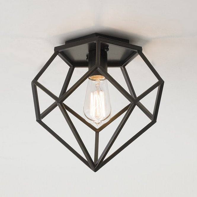 Geometric Diamond Ceiling Light