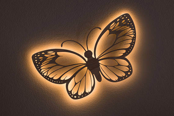 Butterfly Wall Hanging Accent Light