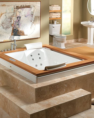 Square Whirlpool Bathtub