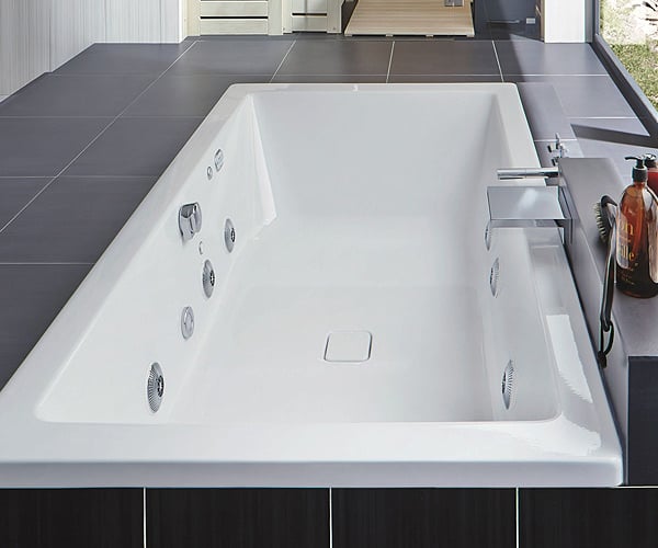 Enamelled Steel Whirlpool Bathtub