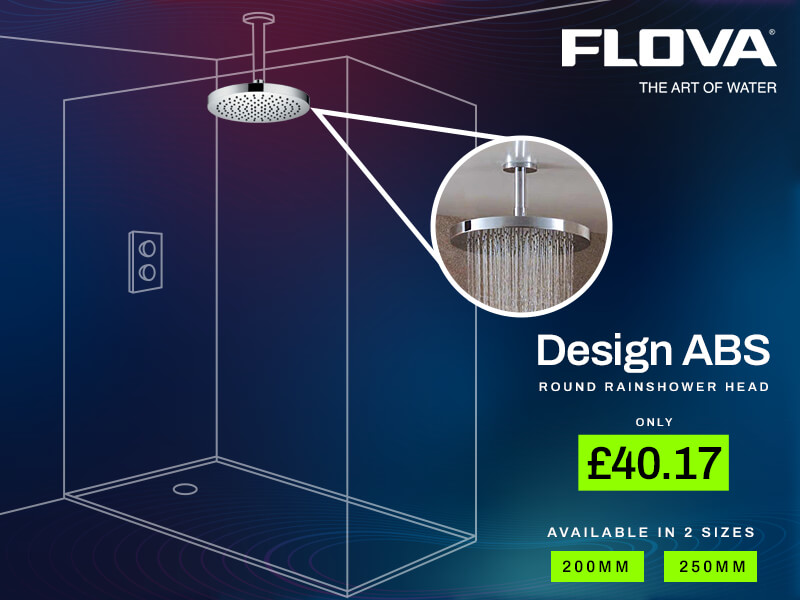 Flova Design ABS Round Rainshower Head